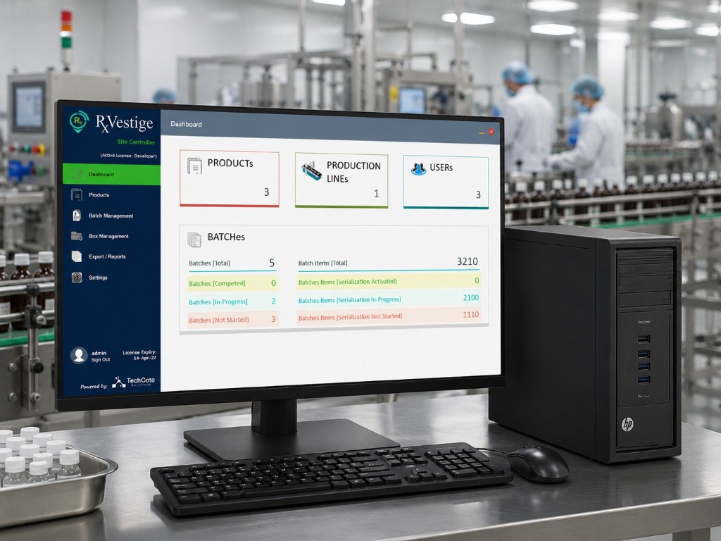 RxVestige traceability dashboard